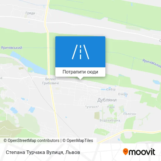 Карта Степана Турчака Вулиця