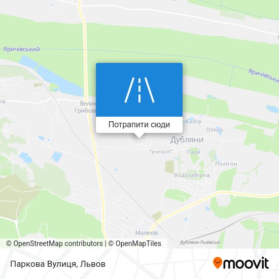 Карта Паркова Вулиця