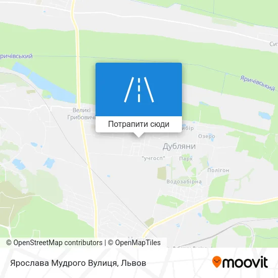 Карта Ярослава Мудрого Вулиця