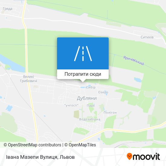Карта Івана Мазепи Вулиця