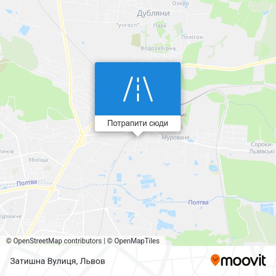 Карта Затишна Вулиця