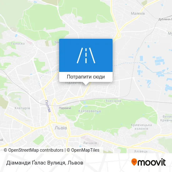 Карта Діаманди Ґалас Вулиця