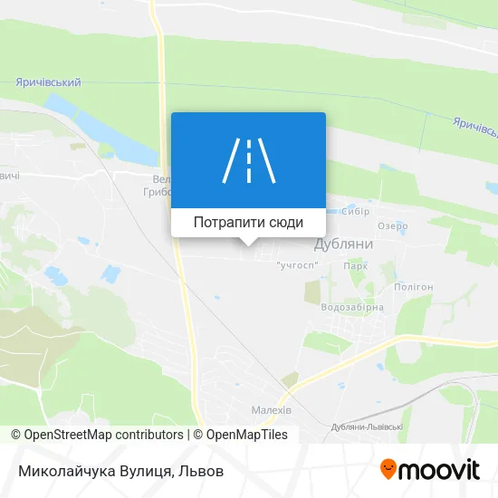 Карта Миколайчука Вулиця