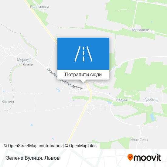 Карта Зелена Вулиця