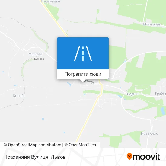 Карта Ісаханяня Вулиця