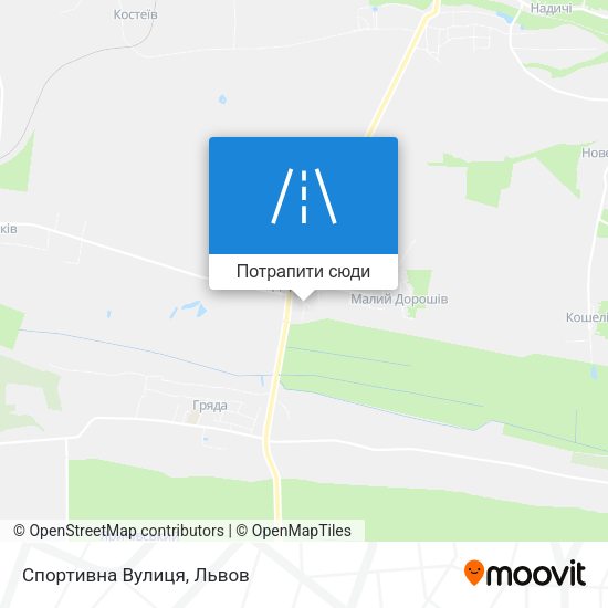 Карта Спортивна Вулиця