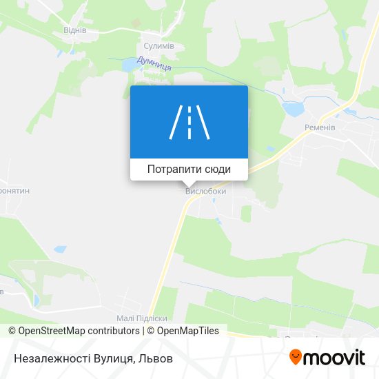 Карта Незалежності Вулиця