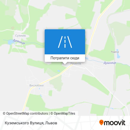 Карта Куземського Вулиця