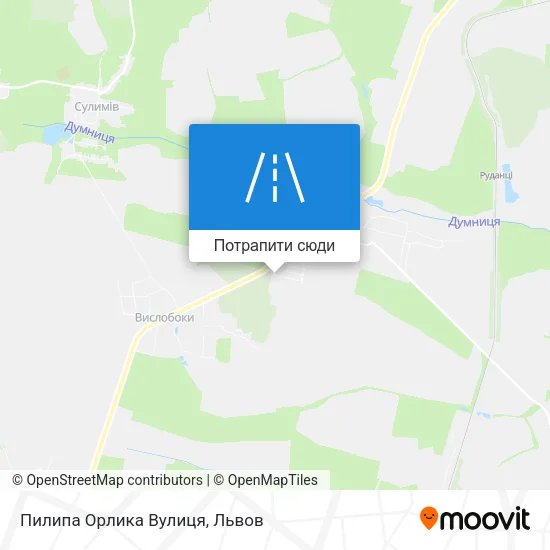 Карта Пилипа Орлика Вулиця