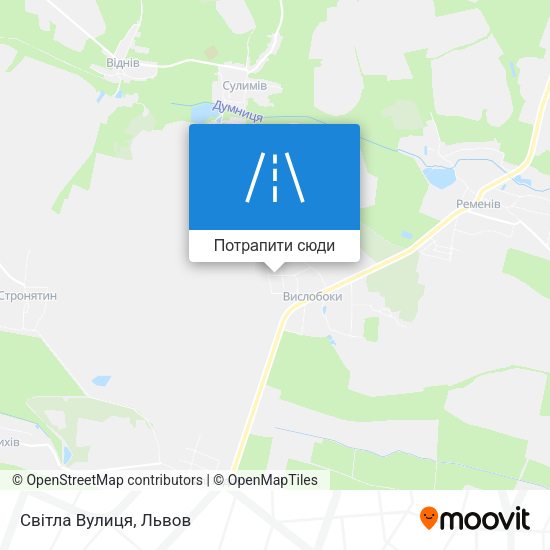 Карта Світла Вулиця