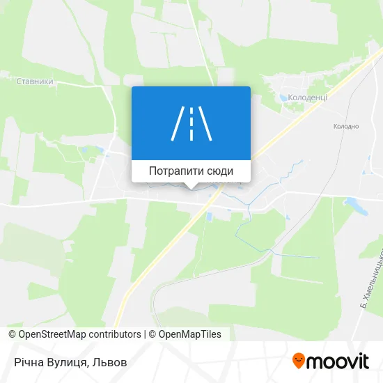 Карта Річна Вулиця