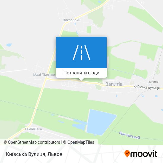 Карта Київська Вулиця