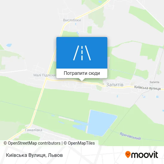 Карта Київська Вулиця