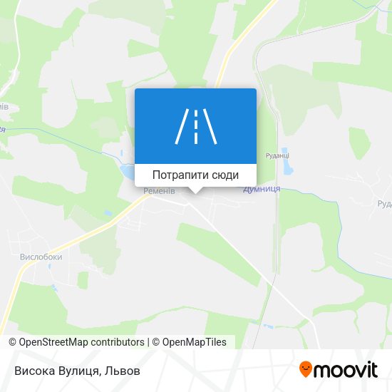 Карта Висока Вулиця