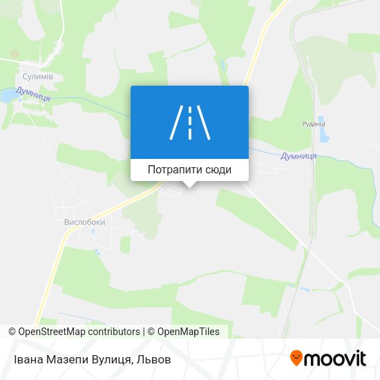 Карта Івана Мазепи Вулиця