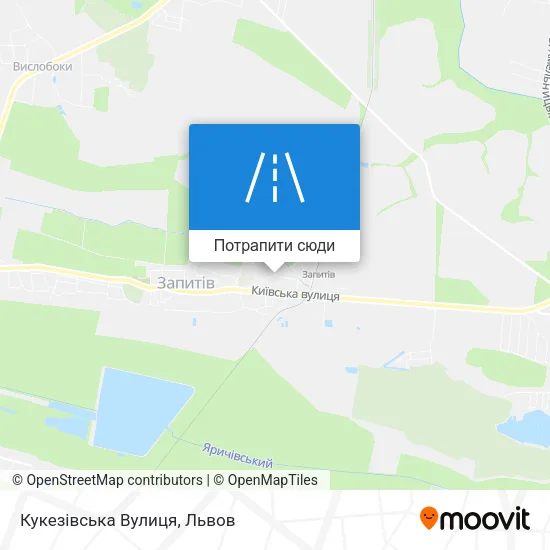Карта Кукезівська Вулиця