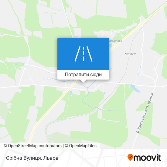 Карта Срібна Вулиця