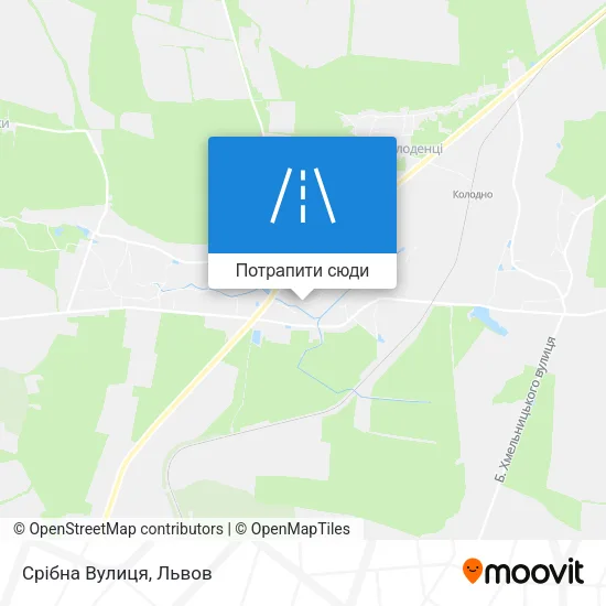 Карта Срібна Вулиця