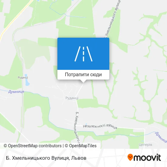 Карта Б. Хмельницького Вулиця