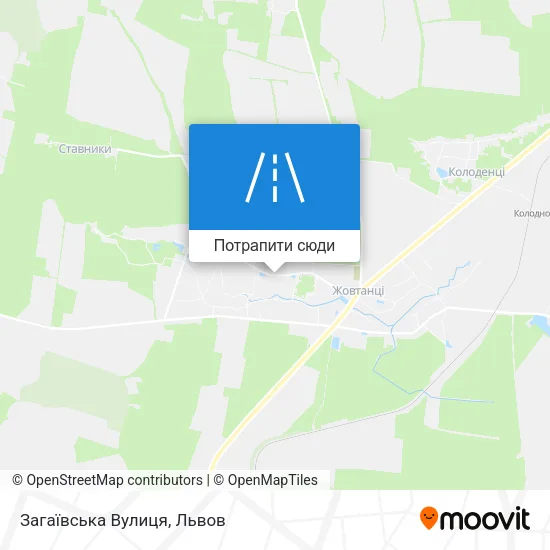 Карта Загаївська Вулиця