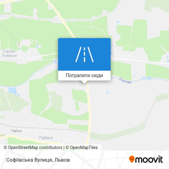 Карта Софіївська Вулиця