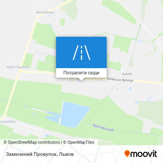 Карта Замкнений Провулок