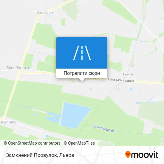Карта Замкнений Провулок