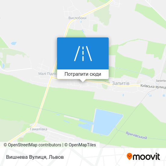 Карта Вишнева Вулиця