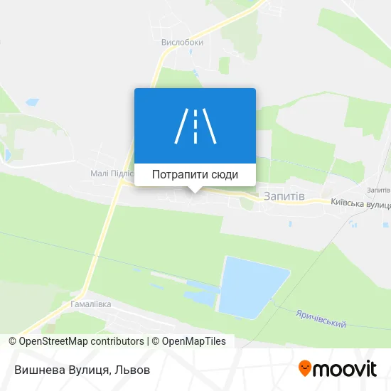 Карта Вишнева Вулиця