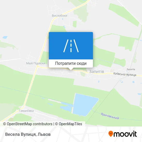 Карта Весела Вулиця