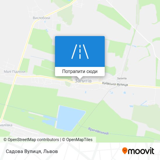 Карта Садова Вулиця