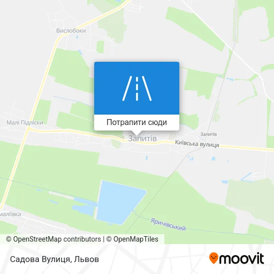 Карта Садова Вулиця