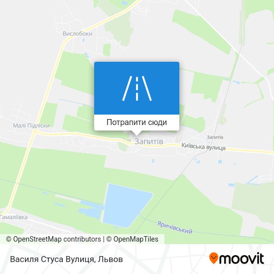 Карта Василя Стуса Вулиця