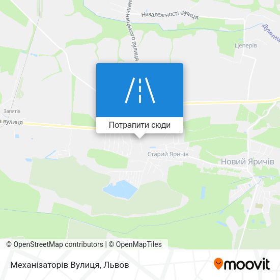 Карта Механізаторів Вулиця