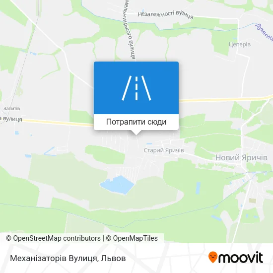 Карта Механізаторів Вулиця