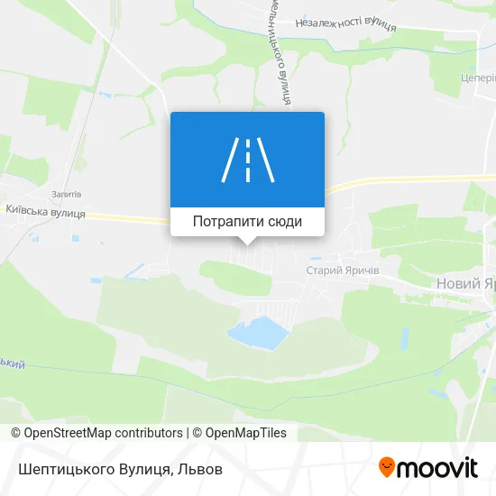 Карта Шептицького Вулиця