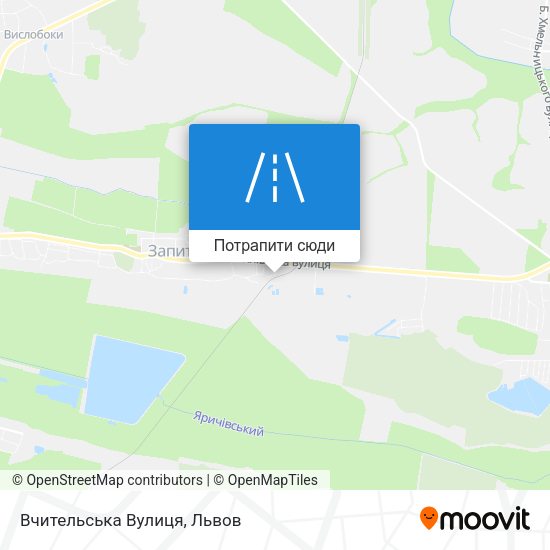 Карта Вчительська Вулиця