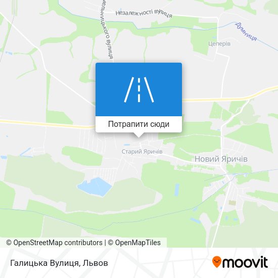 Карта Галицька Вулиця