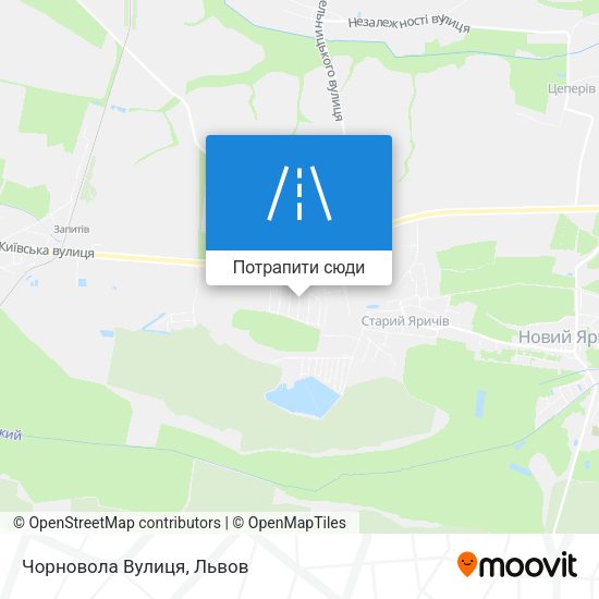 Карта Чорновола Вулиця