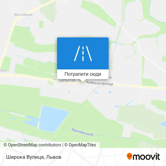 Карта Широка Вулиця