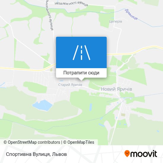 Карта Спортивна Вулиця