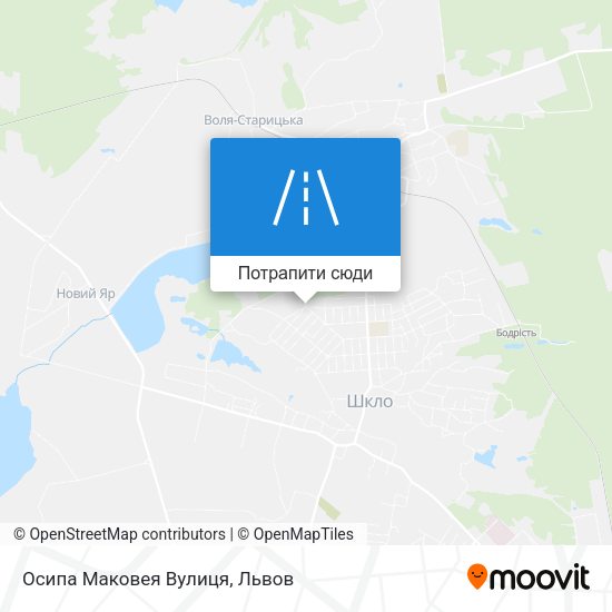 Карта Осипа Маковея Вулиця