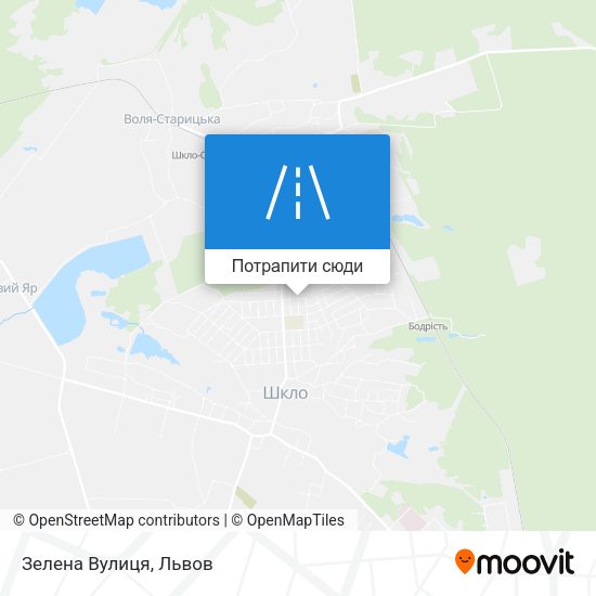 Карта Зелена Вулиця