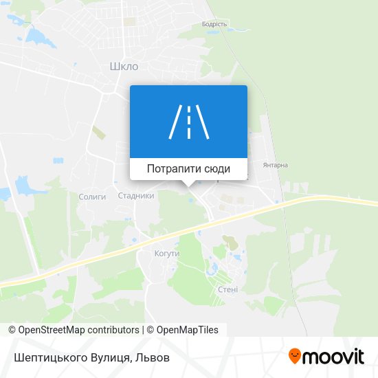 Карта Шептицького Вулиця