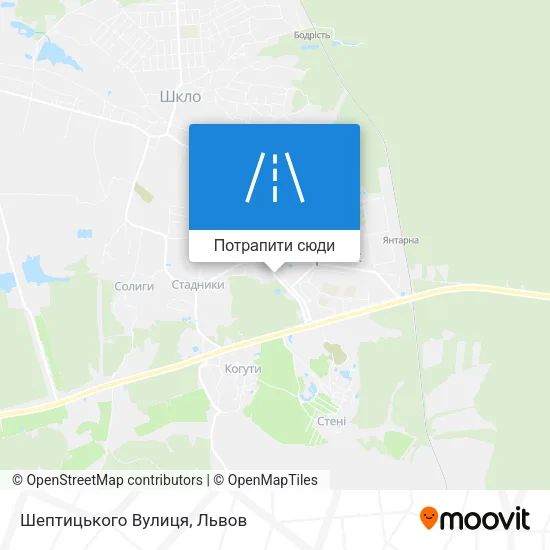 Карта Шептицького Вулиця