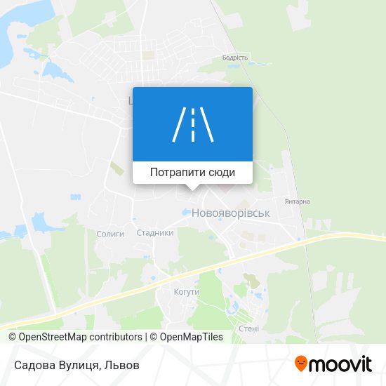 Карта Садова Вулиця
