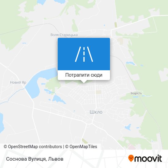Карта Соснова Вулиця