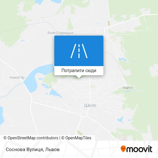 Карта Соснова Вулиця