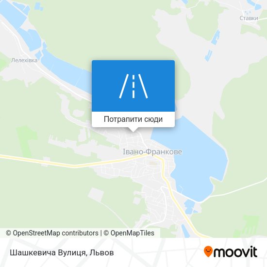 Карта Шашкевича Вулиця
