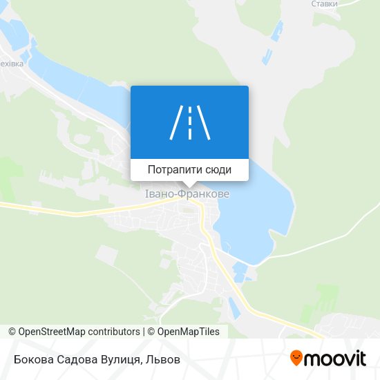 Карта Бокова Садова Вулиця